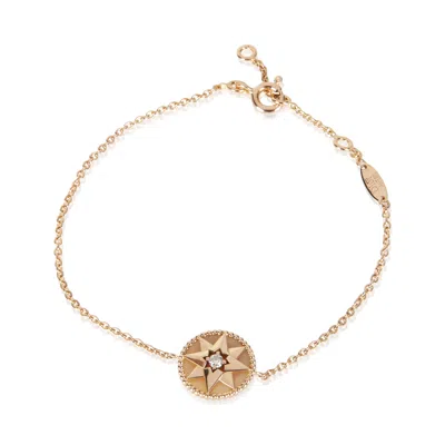 Pre-owned Dior Rose Gold Opal Rose Des Vents Bracelet