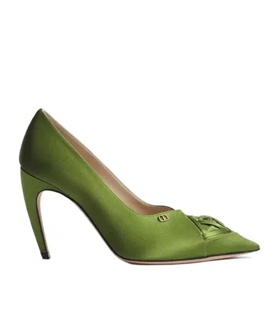Dior Rose Pump In Green