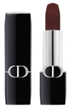 Dior Rouge  Refillable Lip Balm In 001 Midnight