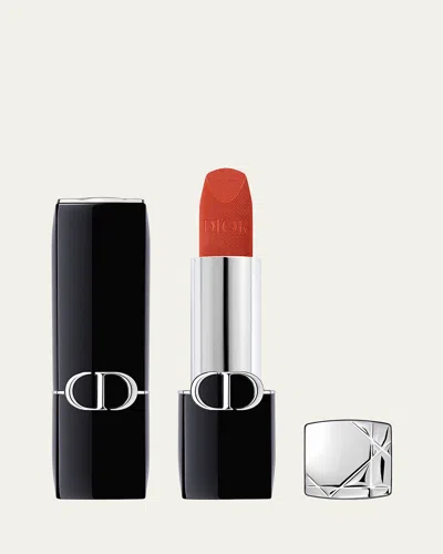 Dior Rouge Velvet Lipstick In White