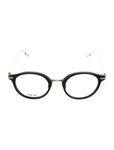 Pre-owned Dior Round Eyeglasses In Black