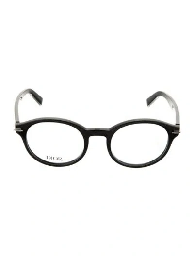 Pre-owned Dior Round Eyeglasses In Black