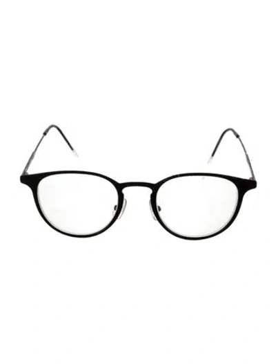 Pre-owned Dior Round Eyeglasses In Black