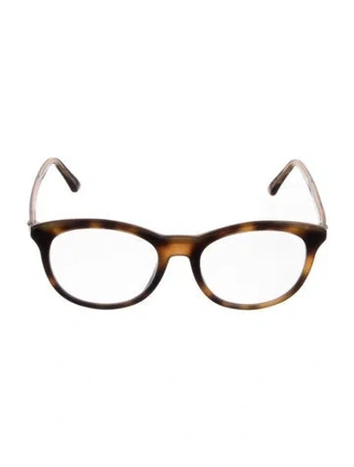 Pre-owned Dior Round Eyeglasses In Brown