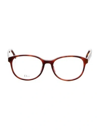 Pre-owned Dior Round Eyeglasses In Neutral