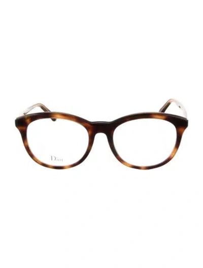 Pre-owned Dior Round Eyeglasses In Neutral