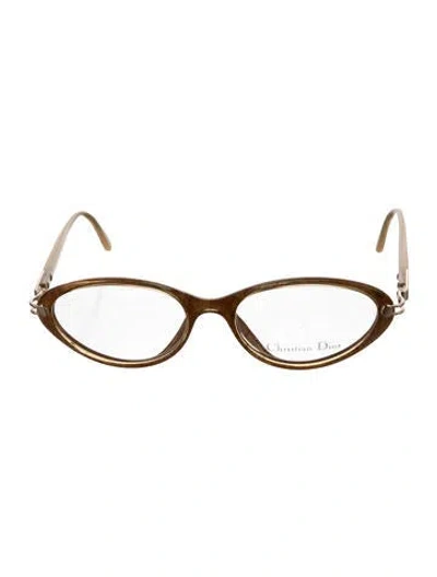 Pre-owned Dior Round Eyeglasses In Neutral