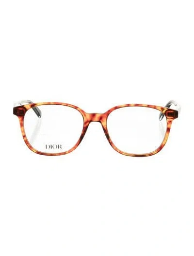 Pre-owned Dior Round Eyeglasses W/ Tags In Brown