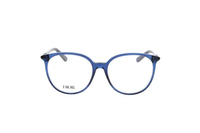 Dior Round Frame Glasses In 3100