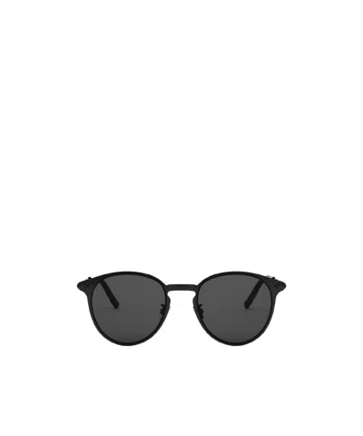 Dior Round Frame Sunglasses In Black