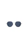 Dior Round Frame Sunglasses In Blue