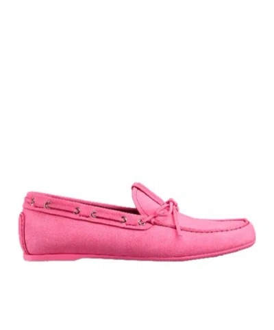 Dior Round Head Business Shoes In Pink