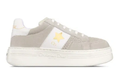 Dior Round Head Low-cut Casual Shoes In White