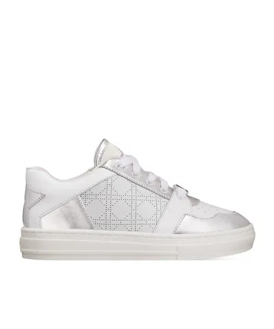 Dior Round Head Low-cut Sneakers In White