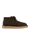 Dior Round Toe Suede Finish Stitch Detailing Boots In Black