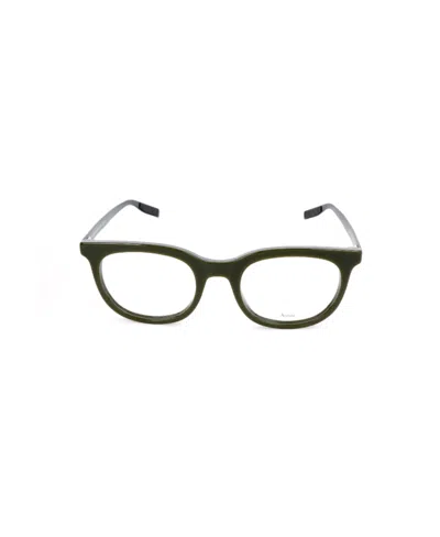 Dior Round Logo Glasses In Green