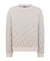 Dior Round-neck And Long-sleeved Sweater In White