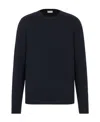 Dior Round Neck Cashmere Sweater In Dark Blue