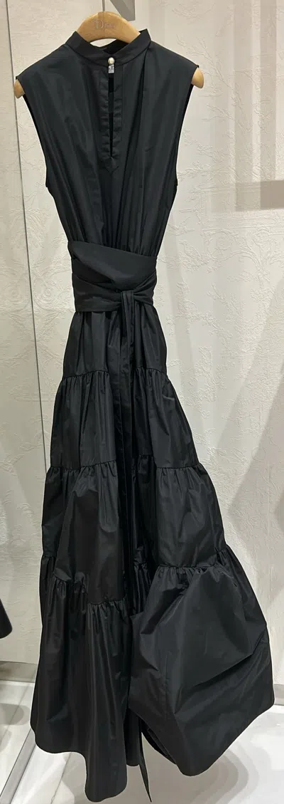 Dior Round-neck Dress In Black