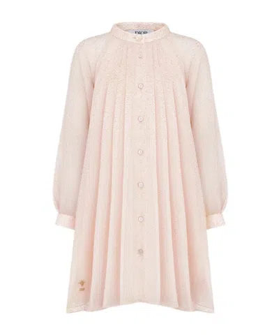 Dior Round Neck Dress In Pink