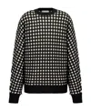 Dior Round Neck Long-sleeved Sweater In Black