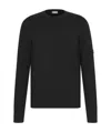 Dior Logo Long-sleeved Sweater In Black