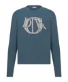 Dior Round Neck Sweater In Blue