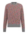 Dior Round Neck Sweater In Gray