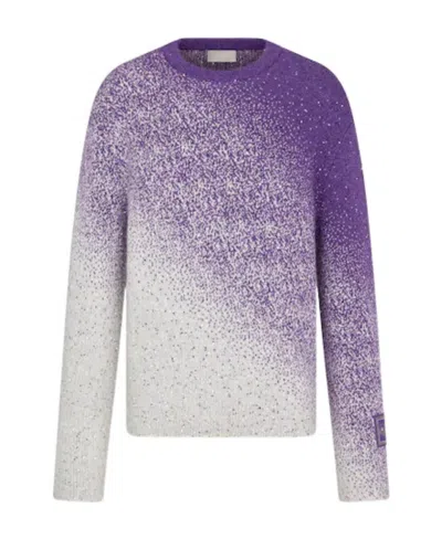 Dior Round Neck Sweater In Purple