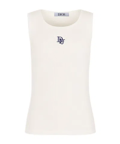Dior Round-neck Vest In Ivory
