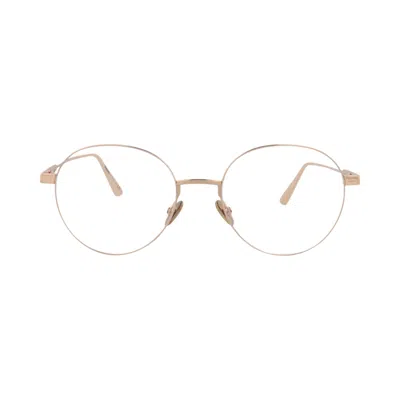 Pre-owned Dior Round Optical Glasses 'gold/transparent' | Women's Size Onesize
