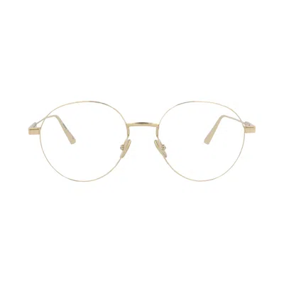 Pre-owned Dior Round Optical Glasses 'gold/transparent' | Women's Size Onesize