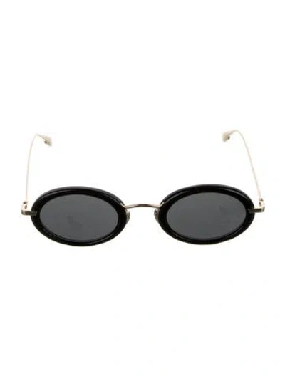 Pre-owned Dior Round Tinted Sunglasses In Black
