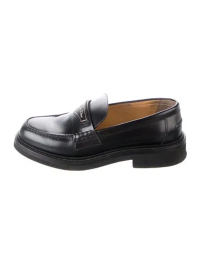 Pre-owned Dior Rubber Loafers In Black