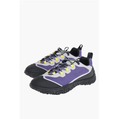 Dior Rubber Toe Hiking Canvas Sneakers In Black