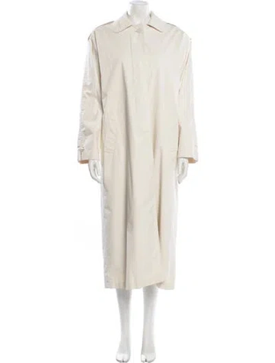Pre-owned Dior Rubber Trench Coat In Neutral
