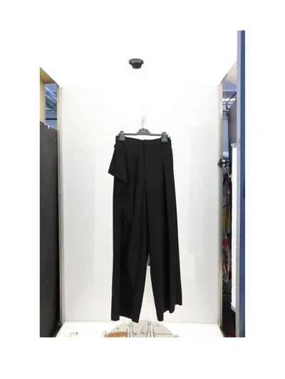 Dior Ruffle Panta Trousers In Black