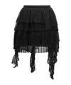 Dior Ruffled Miniskirt In Black