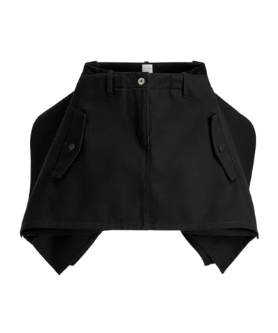 Dior Ruffled Miniskirt In Black