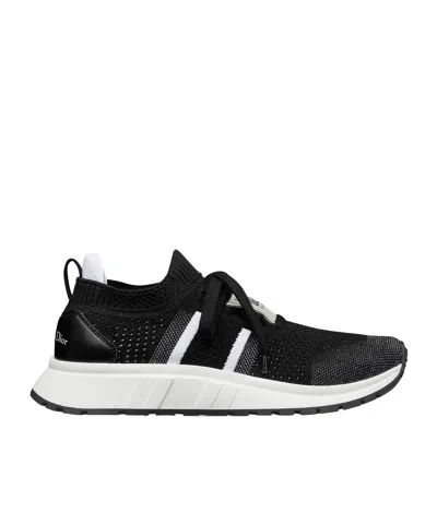 Dior Run'n' Sneaker In Black And White