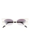 Dior Butterfly S2i Cat-eye Acetate Sunglasses In White