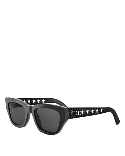 DIOR S2I BLACK BUTTERFLY SUNGLASSES, 53MM
