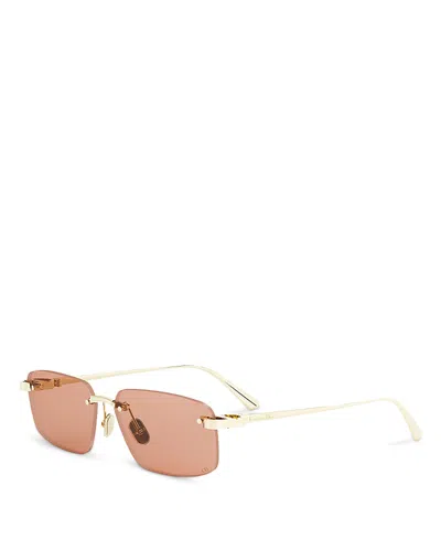 DIOR S4U RECTANGULAR SUNGLASSES, 57MM