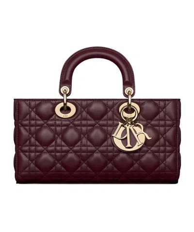 Dior Sac Lady D-joy Medium In Burgundy