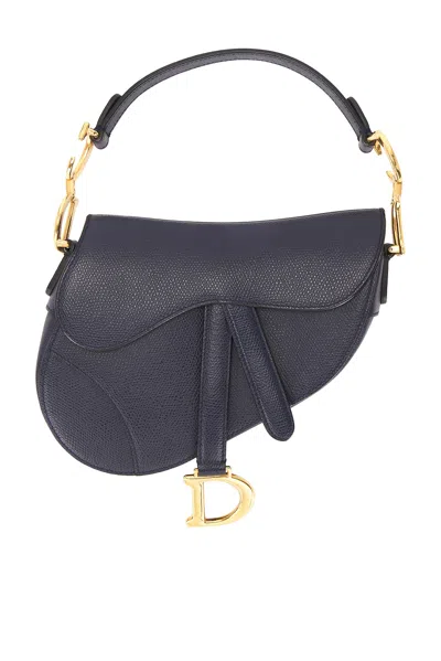 Pre-owned Dior Saddle Bag In Blue