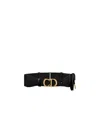 Dior Saddle Bag Belt In Black