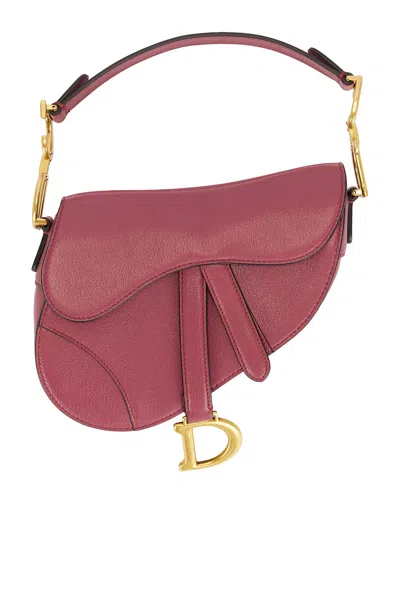 Pre-owned Dior Saddle Bag In Mauve