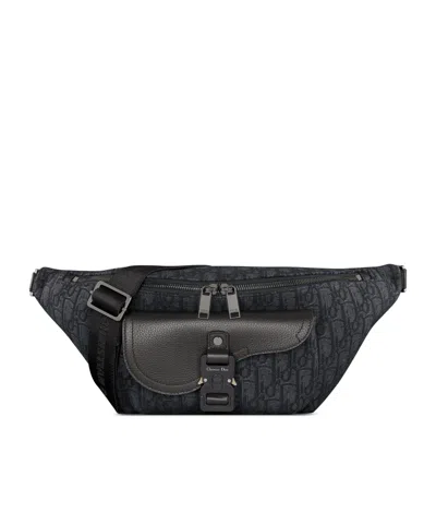 Dior Saddle Belt Bag In Black