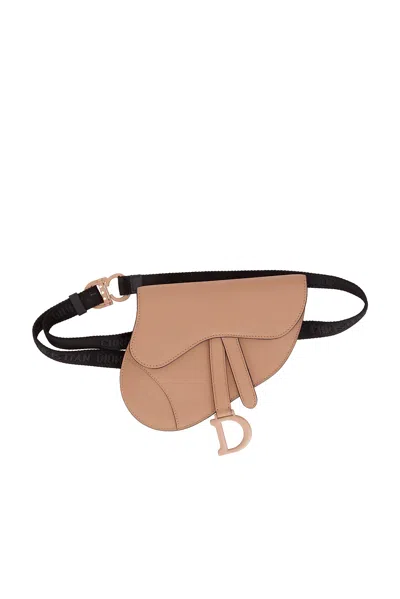 Pre-owned Dior Saddle Belt Bag In Pink