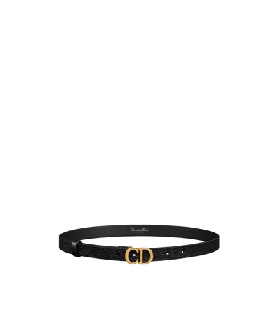 Dior Saddle Belt In Black